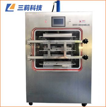 LGJ-100F硅油加熱凍干機 多肽凍干粉生產壓蓋型冷凍干燥機