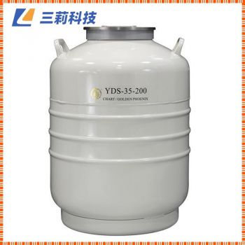 美國查特 成都金鳳 液氮罐 YDS-35-200大口徑液氮生物容器 35升